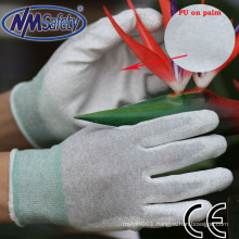 NMSAFETY esd heat-resistant palm fit pu glove